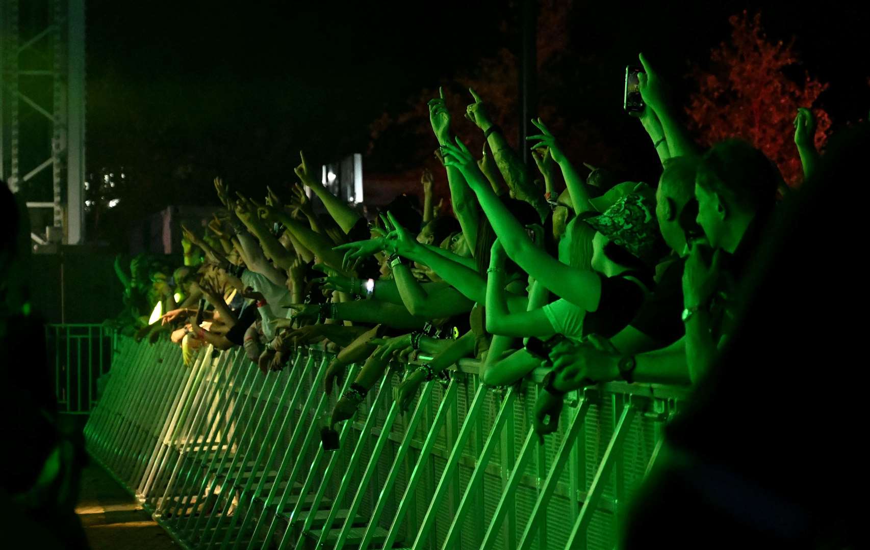 Crowds watch Suede perform at Dreamland. Picture: Barry Goodwin