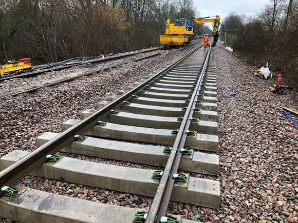 The work has been completed quicker than expected. Picture: Network Rail