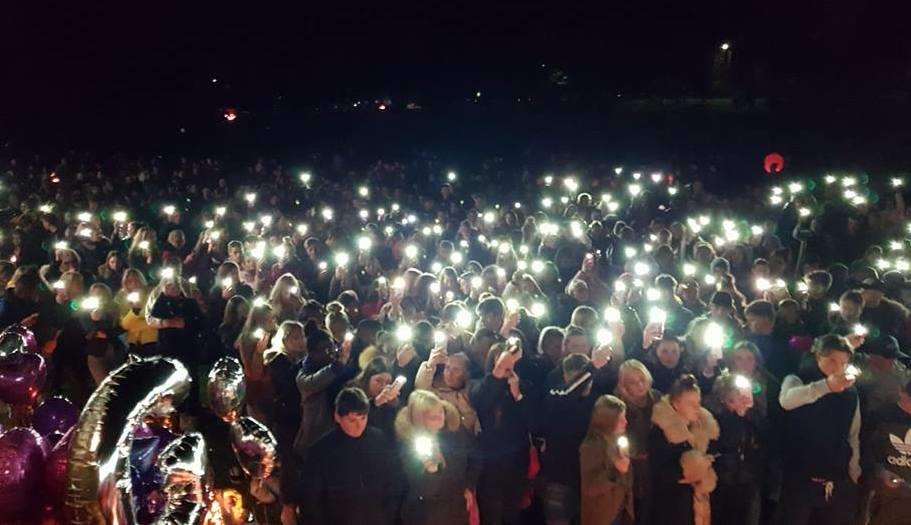 The candle-lit vigil for Georgia