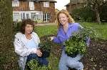 Charlie Dimmock offers some advice to Anne Heather in her Gillingham garden