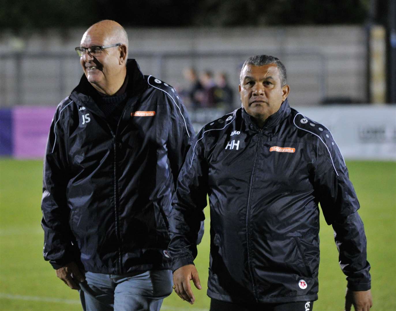 Maidstone head of football John Still with head coach Hakan Hayrettin Picture: Steve Terrell