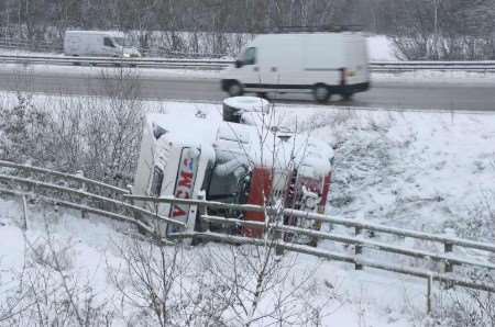 The cab didn't have a trailer attached. Picture: MIKE MAHONEY