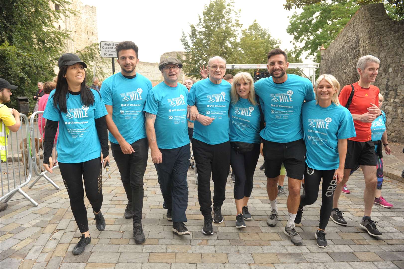 Paul took part in the Medway Mile in 2018 alongside his family. Picture: Steve Crispe