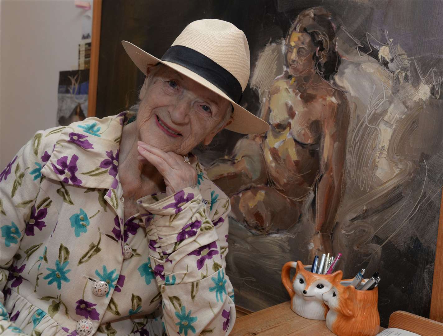 86-year old former artists model Yvonne Vinall of Tunbridge Wells who is donating her body to science