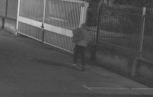 Three minibuses have been stolen from Age UK Kent Rivers' Capstone Dementia Centre, Hopewell Drive, Chatham. Picture shows CCTV. Picture: Age UK Kent Rivers