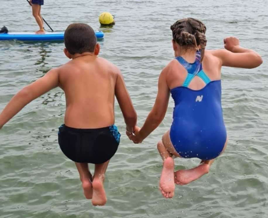 All of the children have been taught how to swim safely from a young age. Picture: Becky Selfe