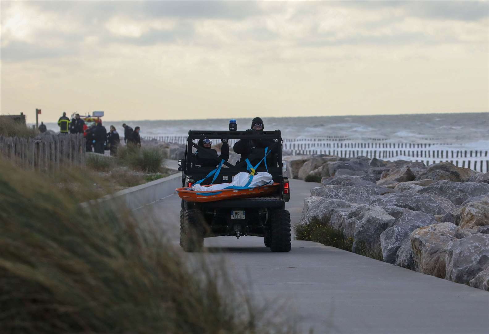 Emergency services recover a body at a French beach in another fatal incident in the Channel