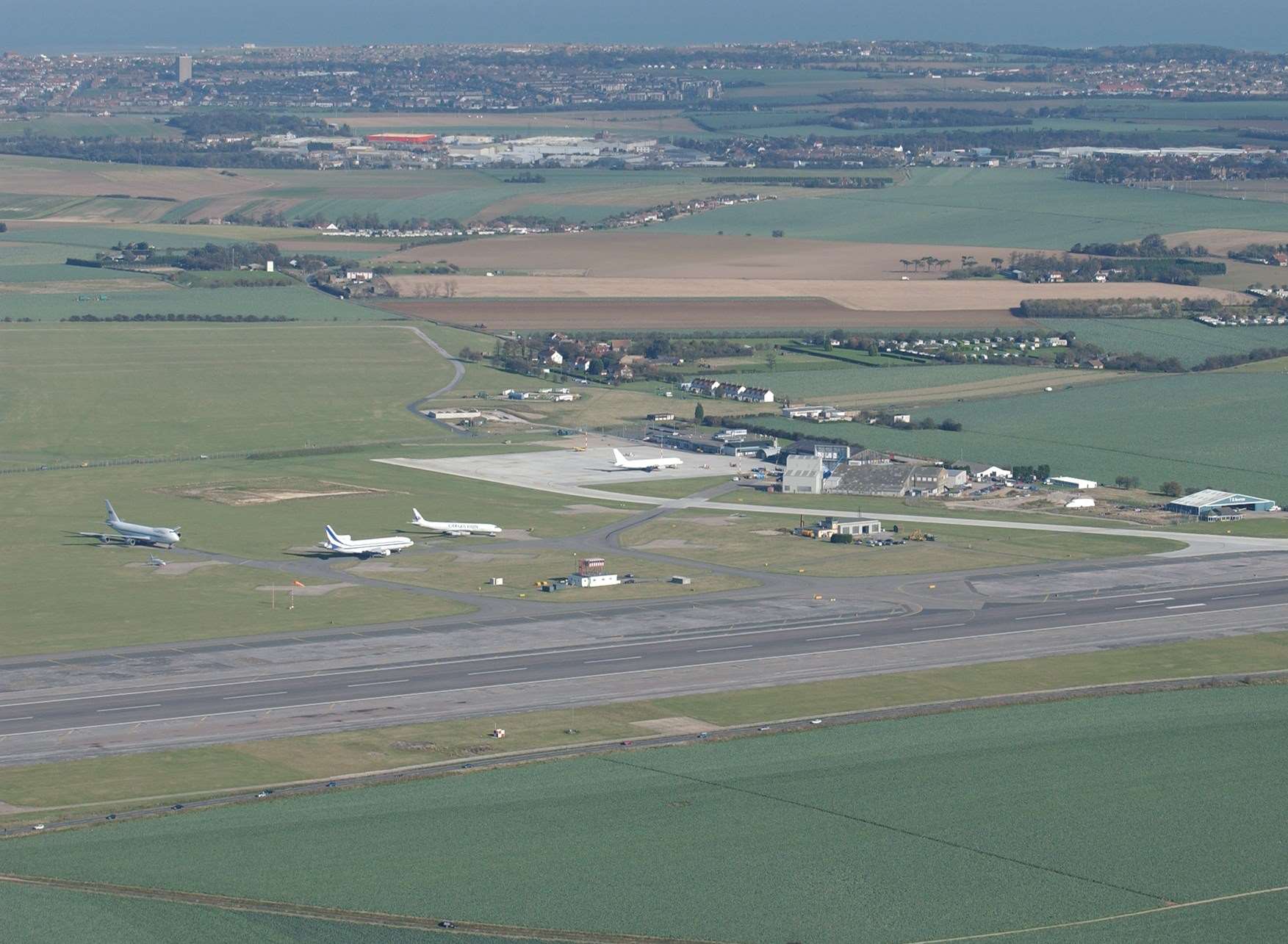 The Manston airport site from above. Picture: Simon Burchett