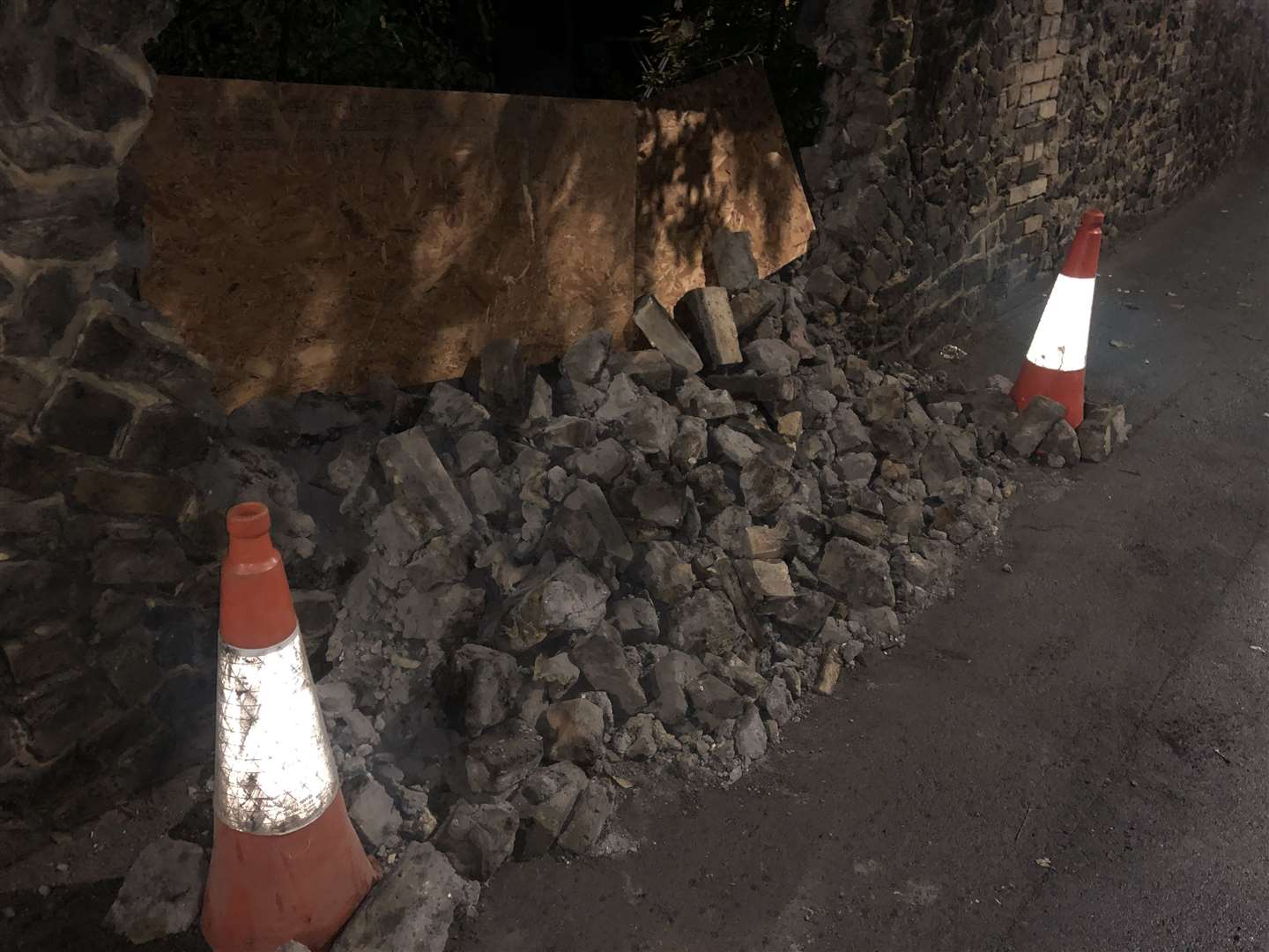 The first crash along St Peter's Park Road, Broadstairs