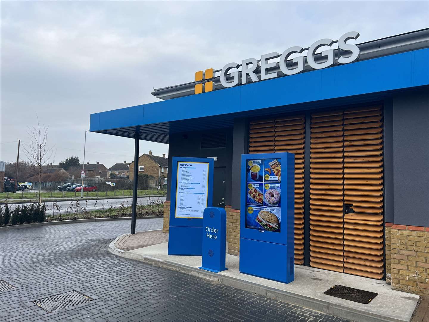 The new Greggs drive-thru in Sittingbourne. Picture: Megan Carr