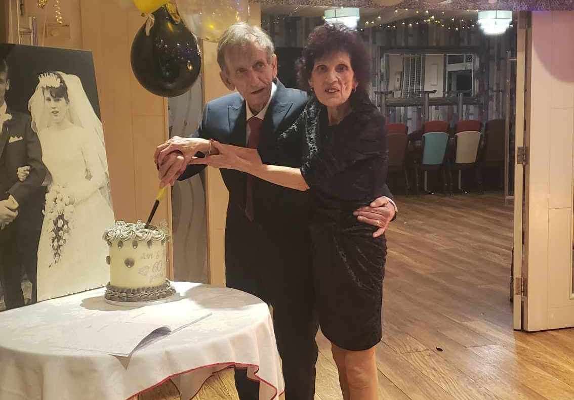 Ann and Bill Diamond celebrated the milestone with a party at the Kennington Carvery