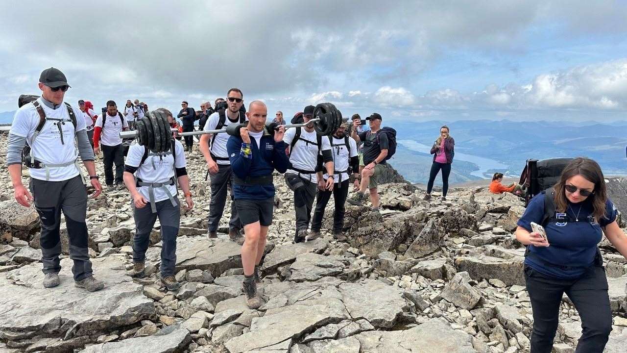 David Dooher reached the summit of Ben Nevis on Thursday afternoon (Steven Fergus/PA)