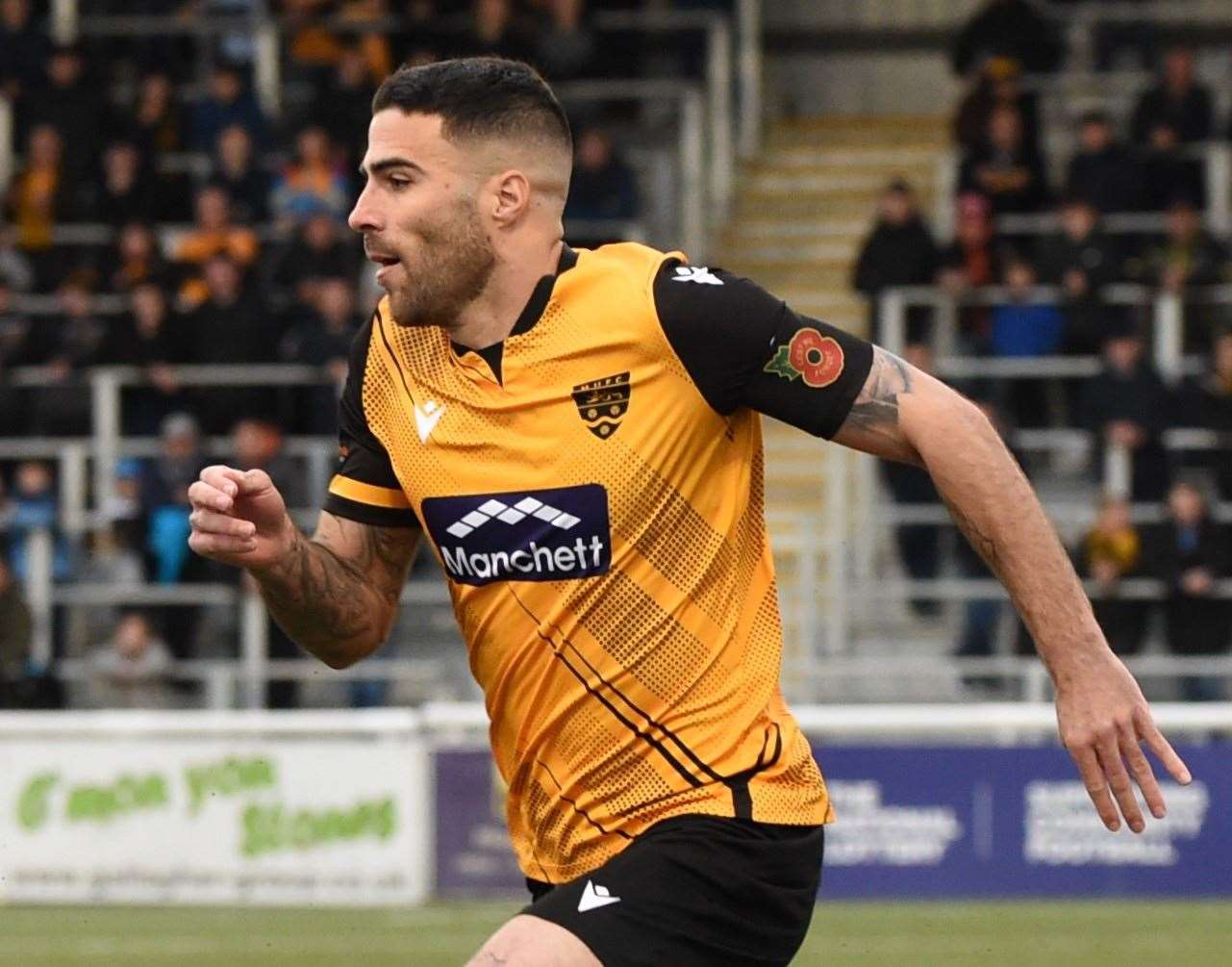 Joan Luque took Maidstone's FA Trophy tie to penalties with a late leveller Picture: Steve Terrell