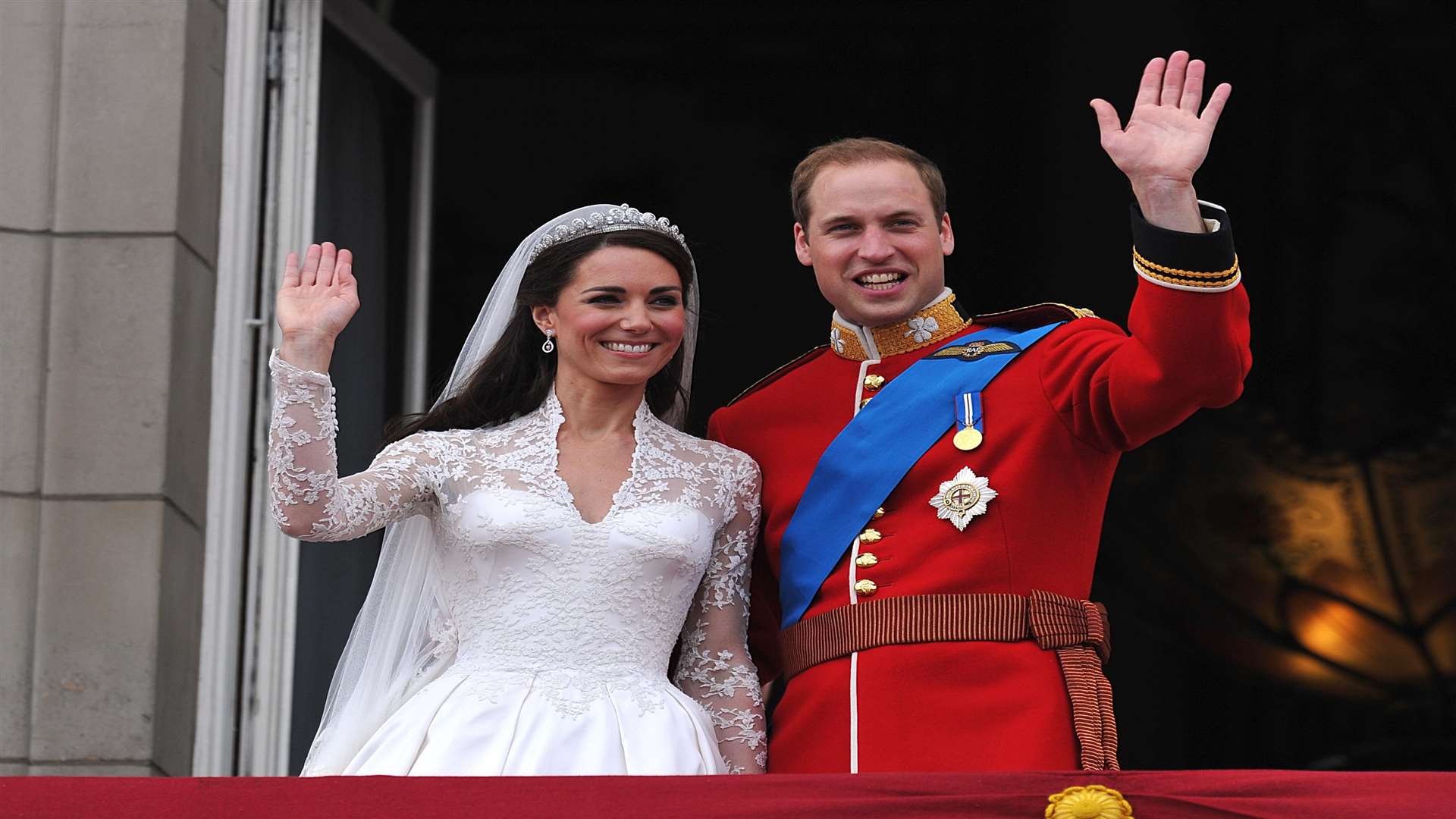 Prince William and the Duchess of Cambridge on their wedding day. Picture: John Stillwell Press Association
