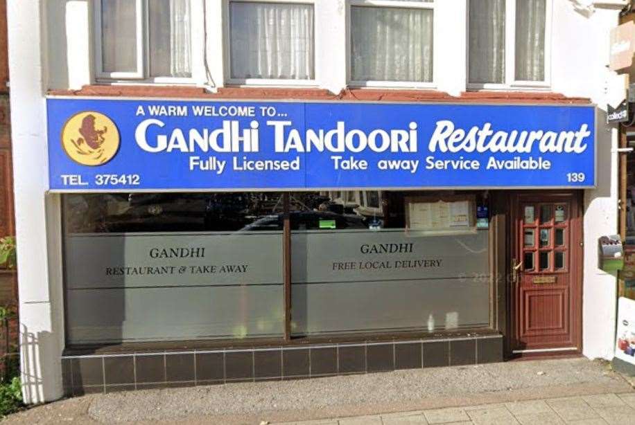 Sharif worked at the takeaway Gandhi Tandoori in Herne Bay. Picture: Google