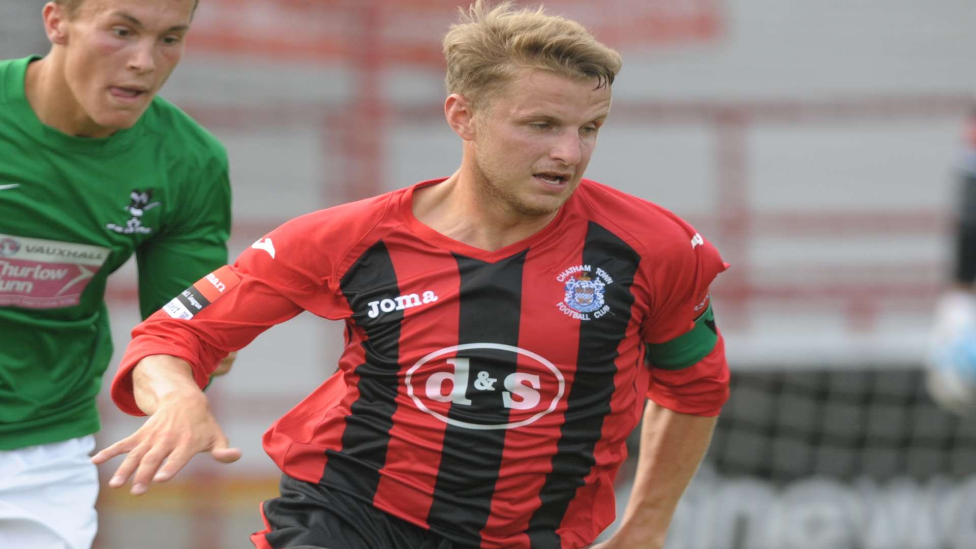 Mark Solly in action for Chatham Town