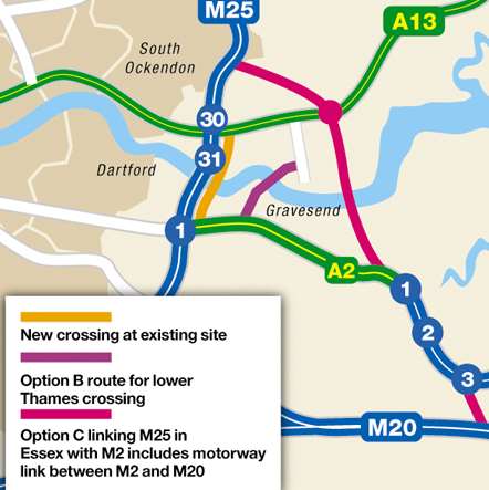 Regeneration of Medway at risk without a new Thames Crossing, council warns