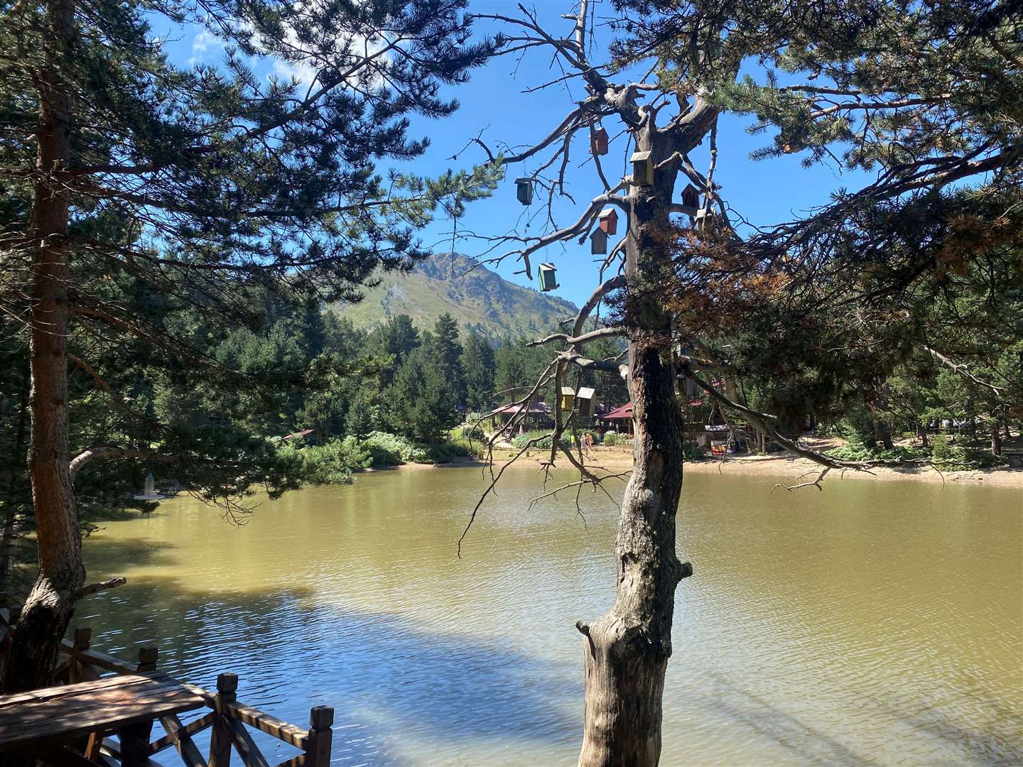 Limni Lake is tucked away peacefully in the mountain range