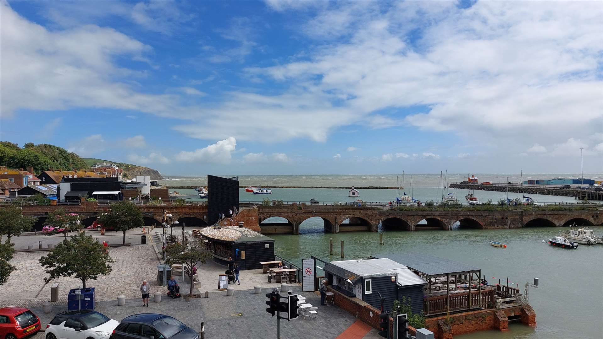 Each room comes with a view of the harbour