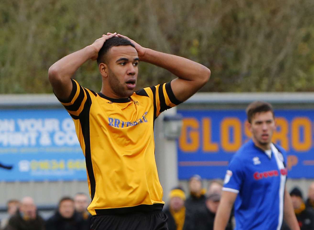 Maidstone centre-half Kevin Lokko Picture: Andy Jones