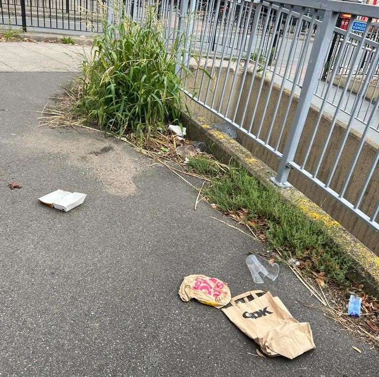 Litter and weeds are blighting Canterbury city centre