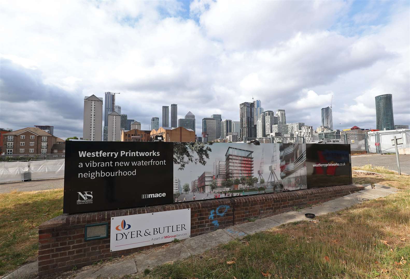 The Westferry Printworks site on the Isle of Dogs, east London (Yui Mok/PA)