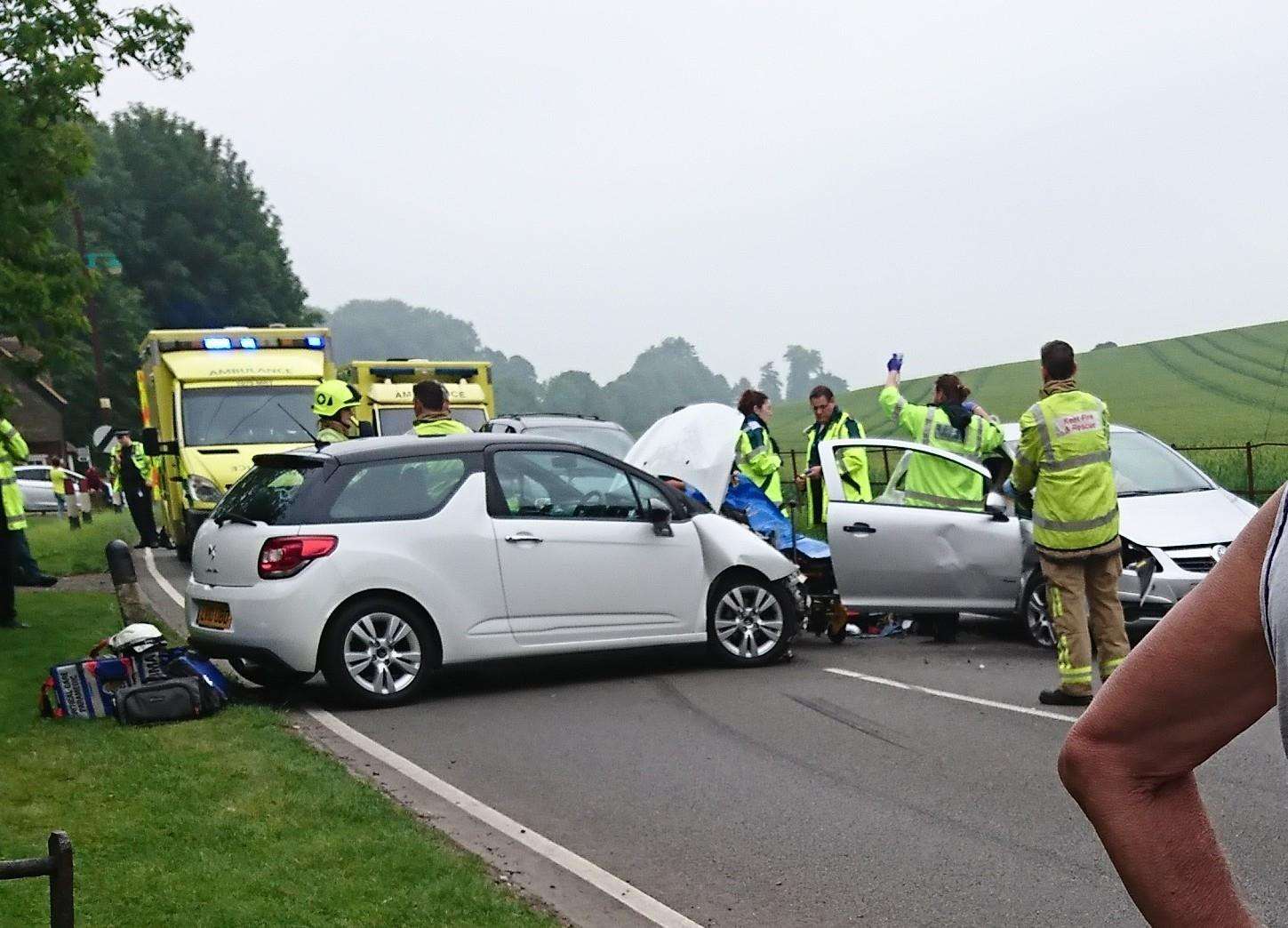 The crash scene in Denton (2308249)