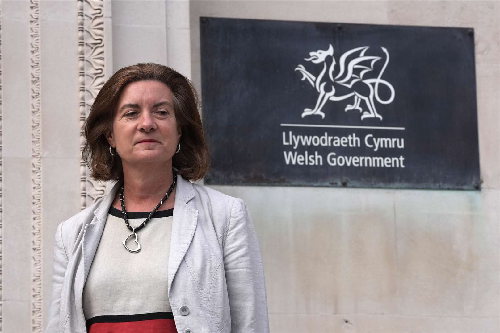 First Minister of Wales Eluned Morgan at Cathays Park in Cardiff (Stefan Rousseau/PA)