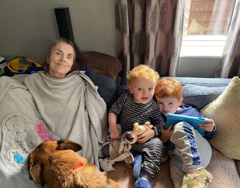 57-year-old grandmother Jackie was classed as at risk during the pandemic having suffered from multiple sclerosis since the age of 28 (Jayann Williams/PA)