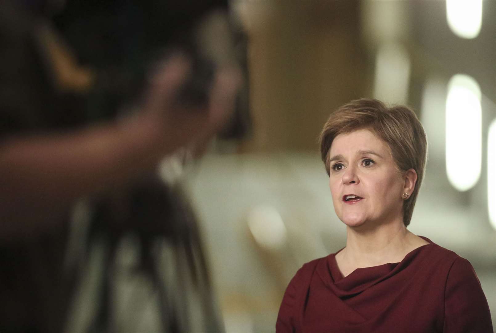 Nicola Sturgeon gave an update on Omicron (Fraser Bremner/Daily Mail/PA)