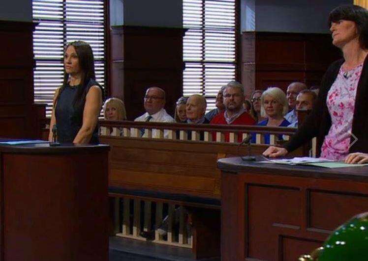 Sharon Stewart in the dock on Judge Rinder