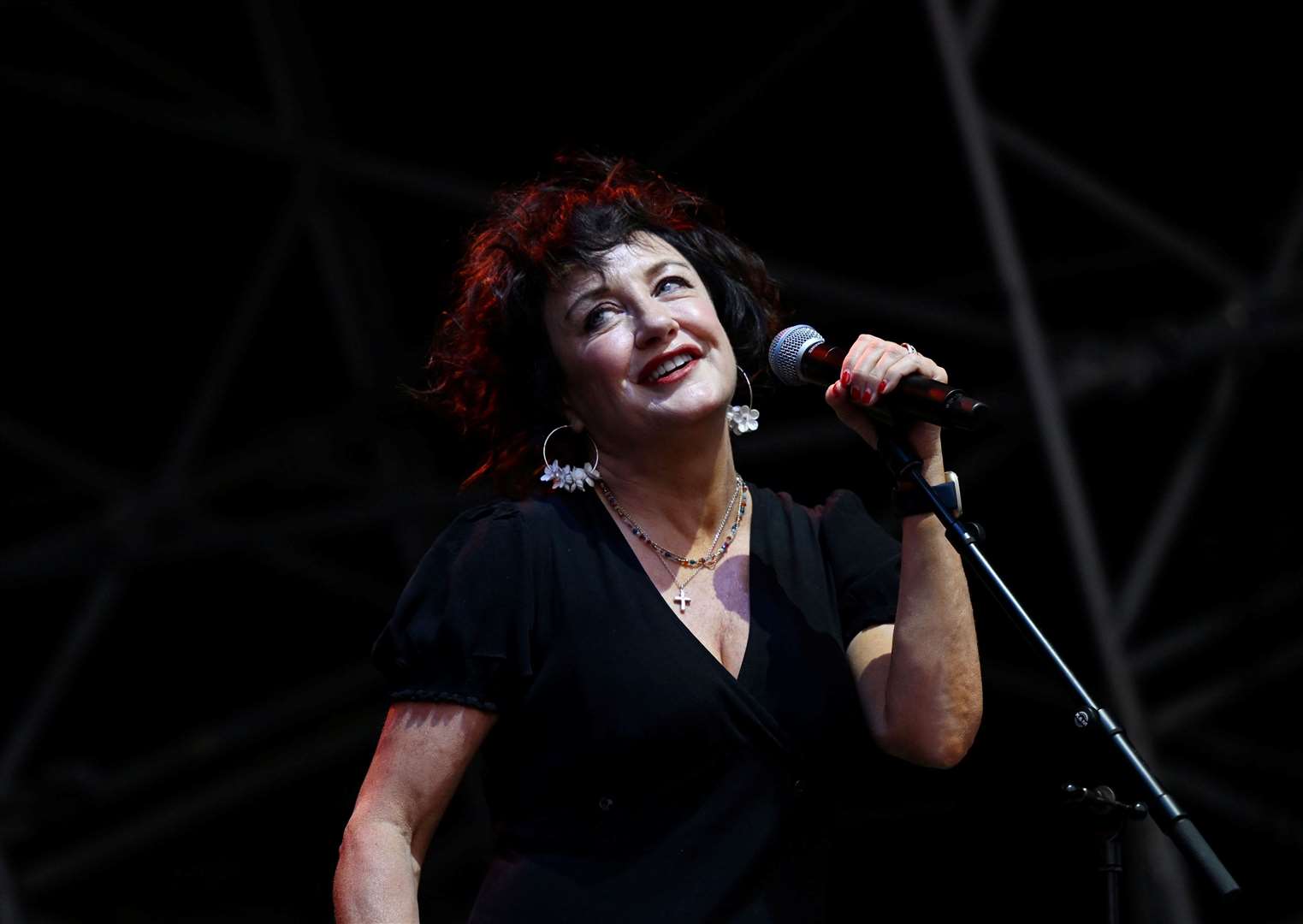 Lorraine McIntosh pleased crowds with the hits at the Deacon Blue concert. Picture: Beau Goodwin