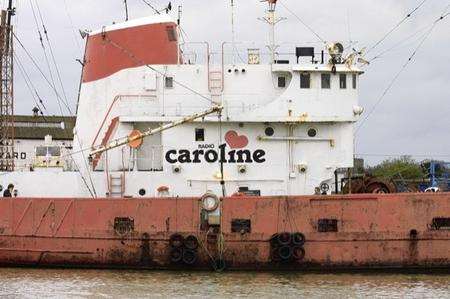 The Ross Revenge, home to Radio Caroline