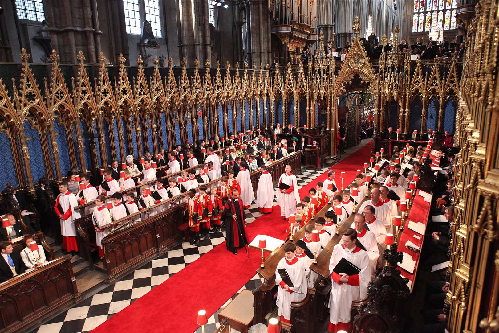 The choir at Westminster Abbey (Dominic Lipinski/PA)