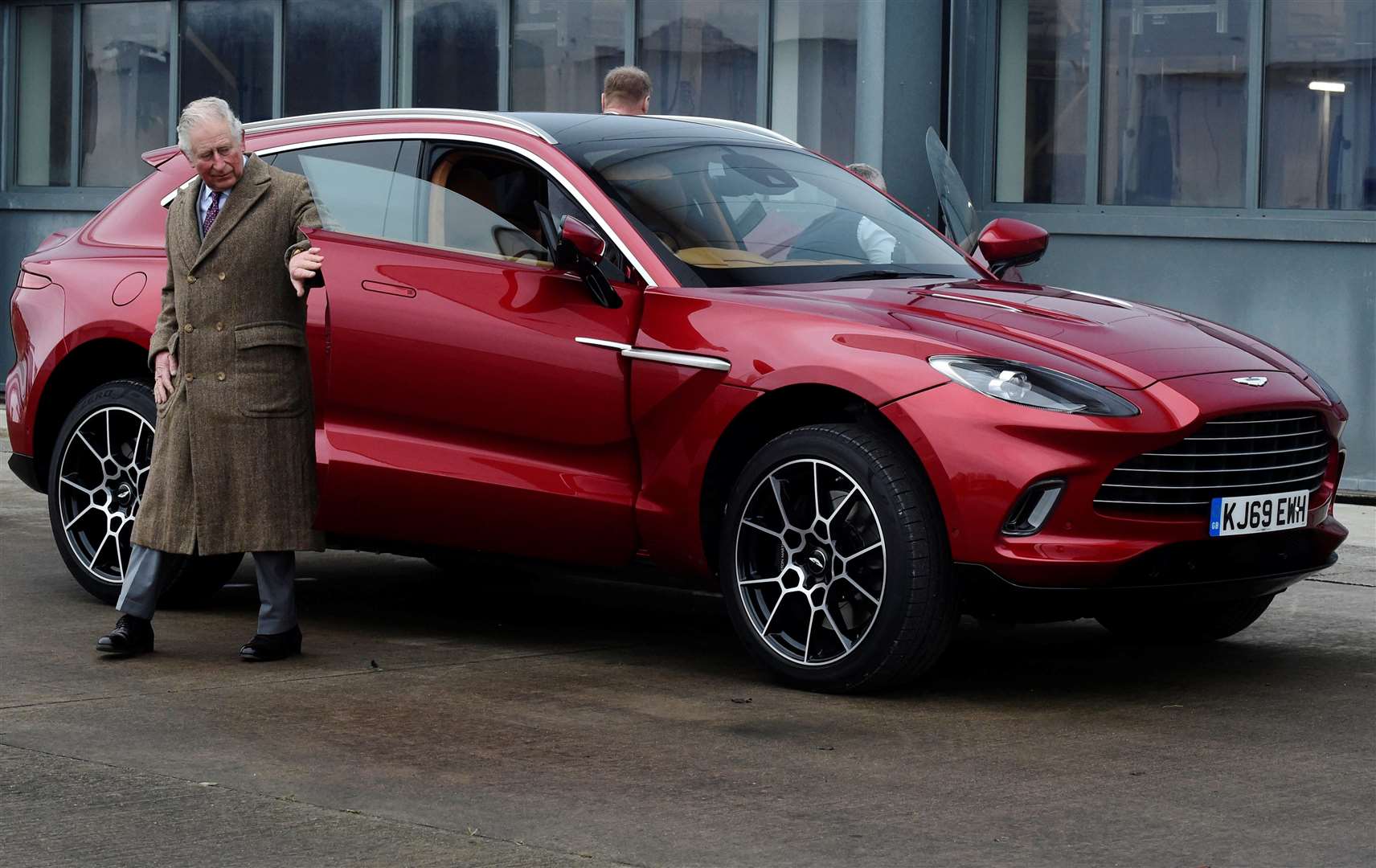 The Prince of Wales enjoyed a test drive last year in the new Aston Martin DBX, which the company is pinning its future on (Rebecca Naden/PA)