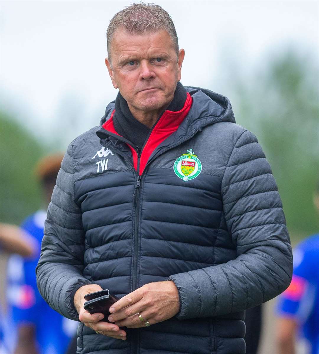 Ashford United manager Tommy Warrilow. Picture: Ian Scammell