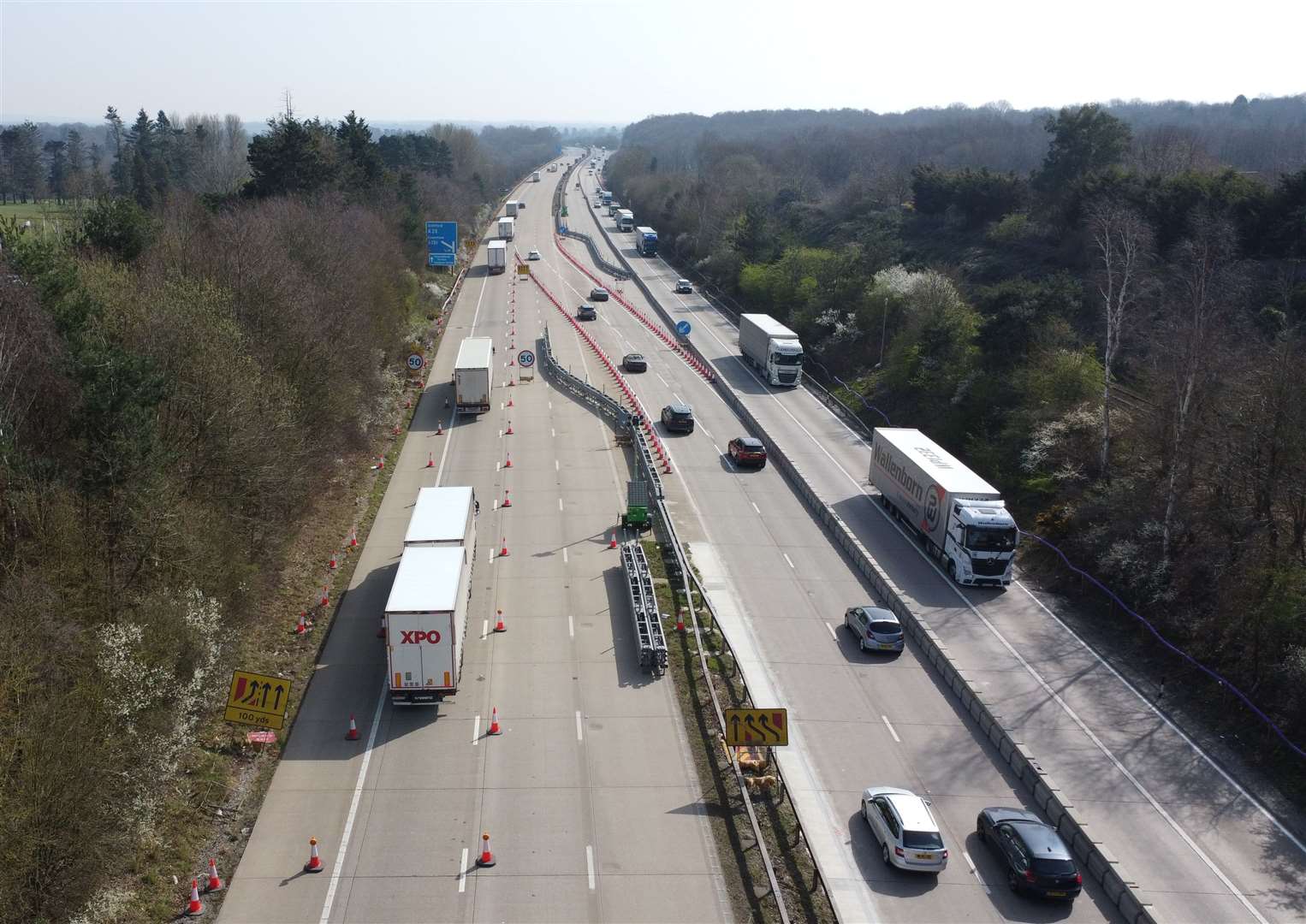 Operation Brock on the M20 motorway