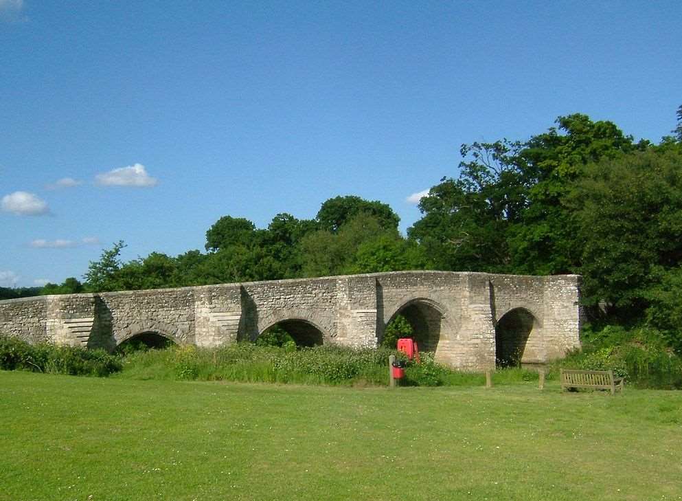 Teston Bridge. Stock picture