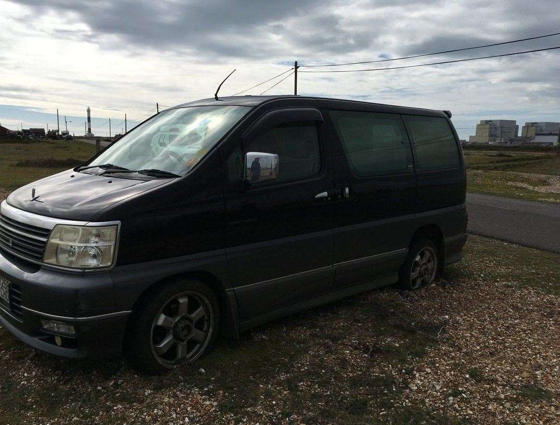 In the end a recovery truck had to tow the van out