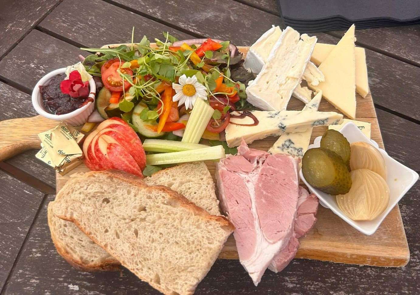 Jason Manford's ploughman's from the Tickled Trout in Wye. Picture: Jason Manford/Facebook