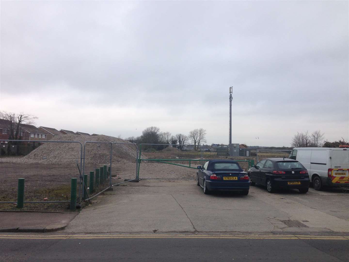 The site at Albert Road