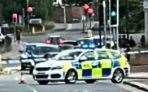 Police closed Tonbridge High Street following a gas leak. Picture: Fuggles Beer Cafe