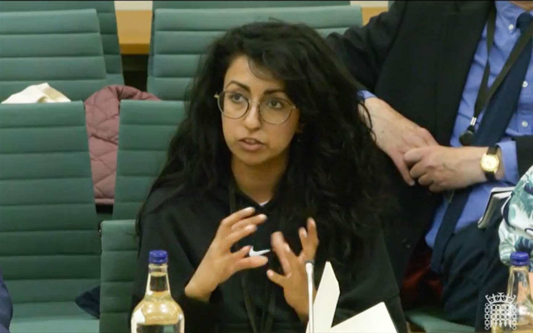 Myriam Raja, giving evidence on British film and high-end television to the Culture, Media and Sport Committee (House of Commons/PA)