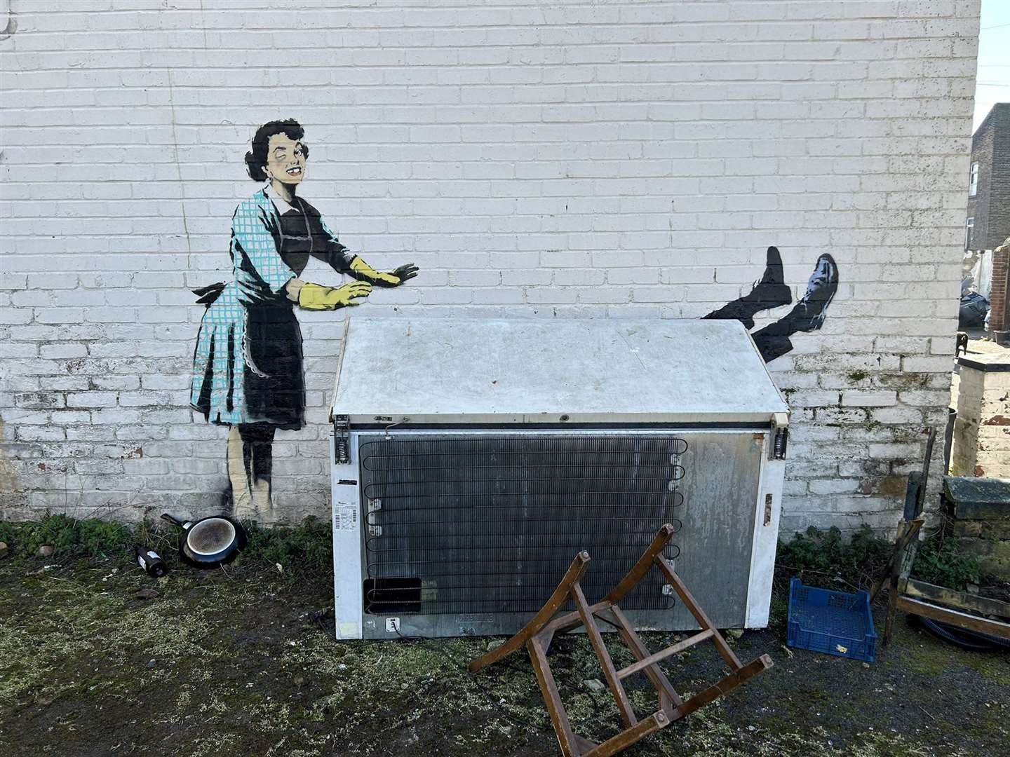 The Margate Banksy in its former glory. Picture: Dan Bambridge-Higgins