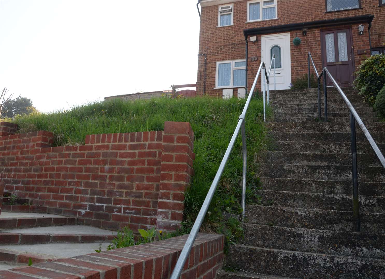 The steps lading to Malcolm Wells home. Picture: Chris Davey