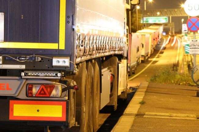 HGVs regularly park overnight on A2 slip roads and hard shoulders