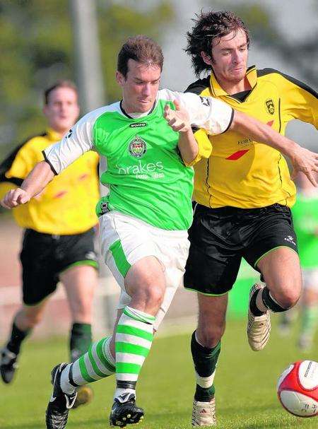 Ashford Town striker Paul Jones