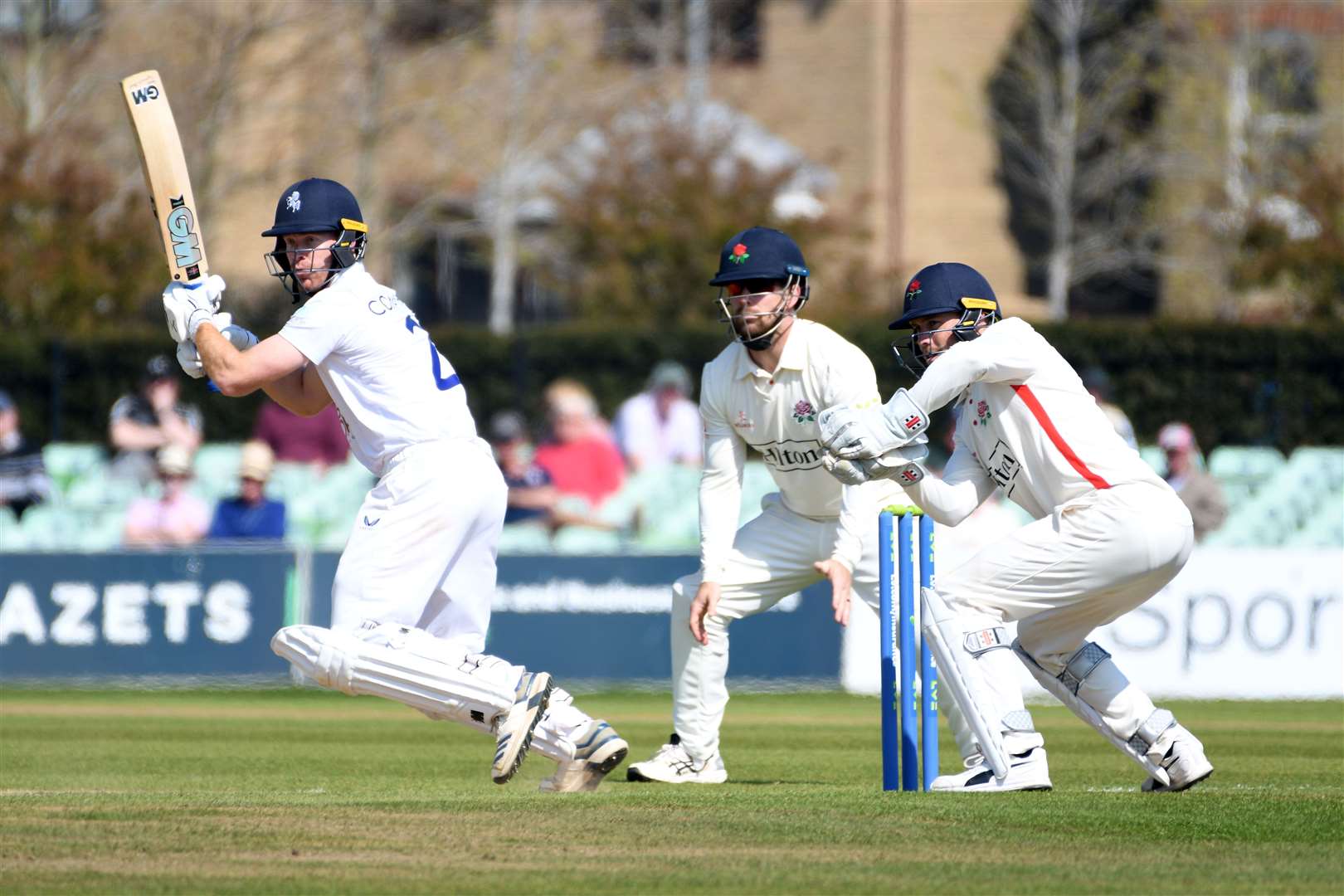 Kent's Ben Compton - made his second century of the season against Lancashire on Saturday. Picture: Barry Goodwin