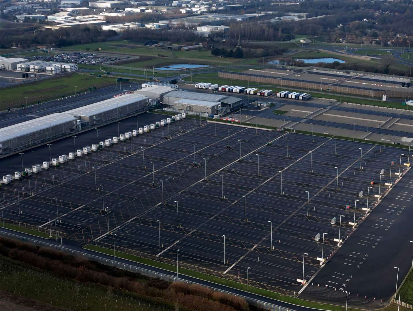 Sevington inland border facility, near Ashford. Picture: Barry Goodwin