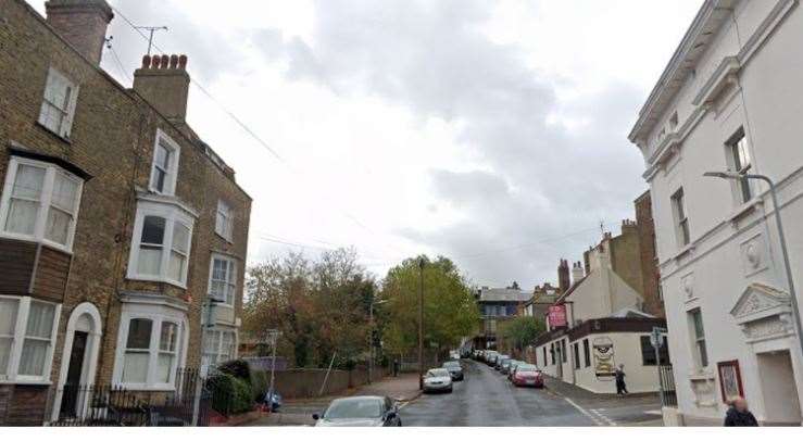 Two people were arrested in Addington Street, Margate